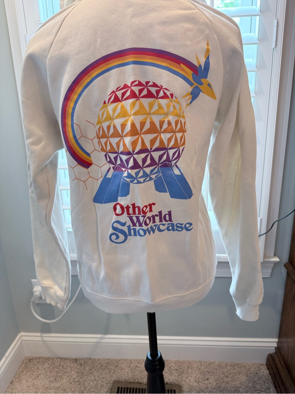 Marvel White Hoodie with Orange 'Guardians of the Galaxy' Trim. Size S - Picture 2 of 6